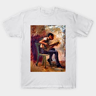 African American Boy & Banjo 1877, Thomas Eakins T-Shirt